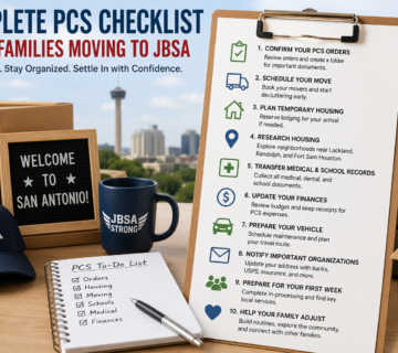 Complete PCS Checklist for Families Moving to JBSA