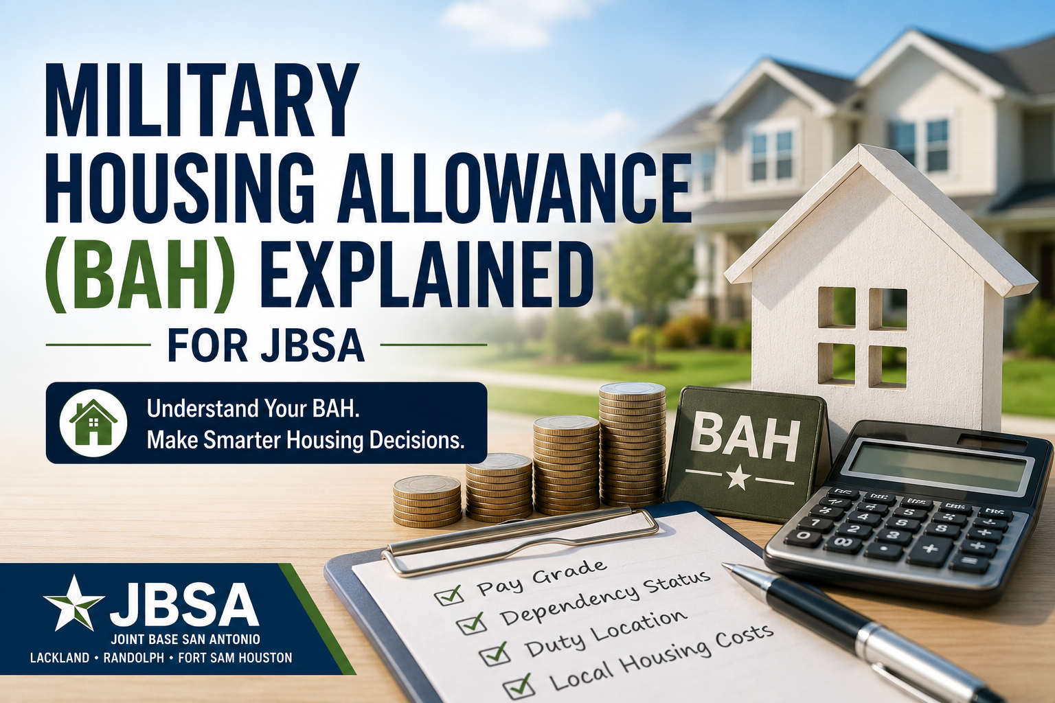 Military Housing Allowance (BAH) Explained for JBSA